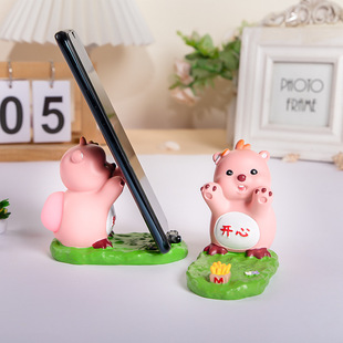 Decompression pp Jun Cute Mobile Phone Stand Cute Little Beaver Desktop Creative Tablet Lazy Support Stand Decompression Ornaments