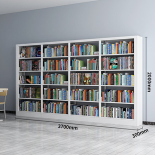Стальная книжная полка Библиотека Школьный книжный магазин Читальный зал Односторонняя и двусторонняя информационная стойка Стеллаж для файлов Книжный шкаф Железная книжная полка
