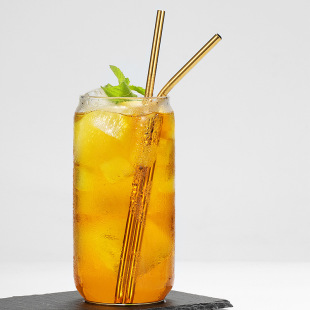 304 stainless steel straw color environmental protection metal straight straw cocktail juice cold drink straw milk tea straw