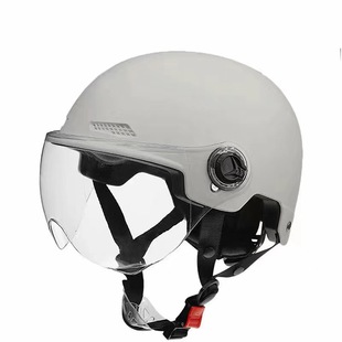New national standard Class A 3C sunscreen UV protection electric car helmet motorcycle men's and women's half helmet universal four-season helmet