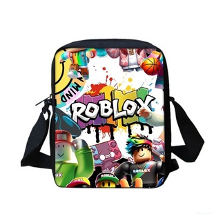 Roblox Lunch Bag Rob Loth Messenger Bag for Primary and Secondary School Students Shoulder Bag Cartoon Cartoon Insulation Satchel