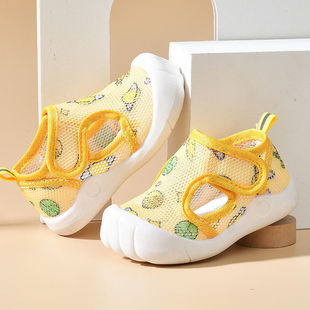 Baby Shoes Spring and Summer Toddler Shoes Men's Summer Breathable Women's Soft Sole 0-Year-Old Baby Sandals Anti-Kick Baby