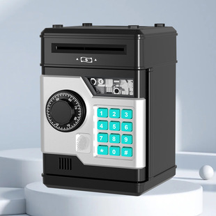 Cross-border children's creative password piggy bank coin deposit box toy safe small mini fingerprint safe