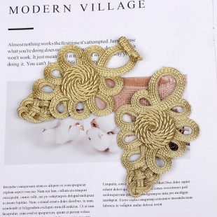 Gold Silk Buckle Dragon Buckle Retro Large Buckle Belt Buckle Curtain Curtain Head Suit Dress Stage Clothing Buckle