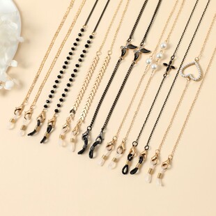 European and American fashion metal glasses chain mask chain simple High sense glasses chain female halter glasses chain