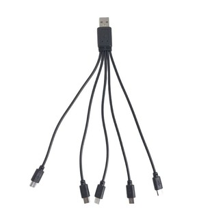 One-to-Two-Three-Four-Five Data Cable micro v8 Five-in-One Charging Cable Multiple Android Interfaces Charging at the same time