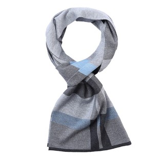 Sheep Wool Scarf Winter New British Plaid Scarf Warm High-end Gift-giving All-match Knitted Wool Scarf