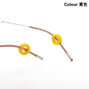 Glasses Silicone Ear Masses Silicone Ring Round Candy Color Ear Masses Ear Hook Ear Masses Color Accessories Wholesale