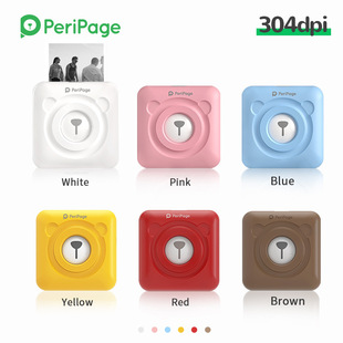 Peripage Aili Bear HD A6s карманный мобильный телефон Bluetooth портативный фото неправильный термопринтер этикеток