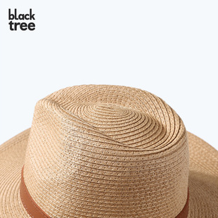 Beach Straw Hat Men's Spring and Summer Seaside Big Eaves Sunscreen Sun Hat Outdoor Travel Leisure Big Rim Sun Hat