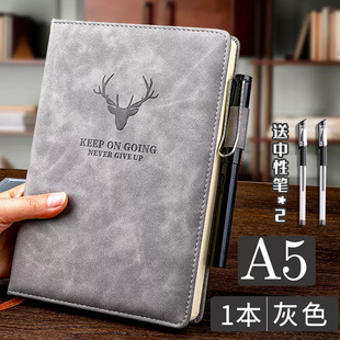A5 Notebook Notepad 2024 Office Thickened ins Style College Student Conference Label Adult Lingzhi