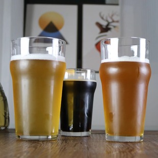 LIBBEY English Beer Mug Household Glass Draft Beer Mug Stowable Pint Mug Green IPA Mug Goose Island