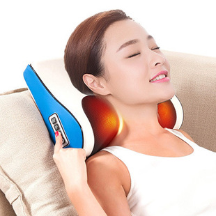 Electric Heat Infrared Shiatsu Deep Kneading Massage Pillow