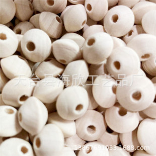 Factory wholesale wooden beads crafts Lotus round beads wooden flat beads 9 * 12MM abacus beads DIY jewelry accessories