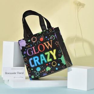 Cross-border letter handbag non-woven shopping bag commodity packaging clothing wholesale pattern trend party gift