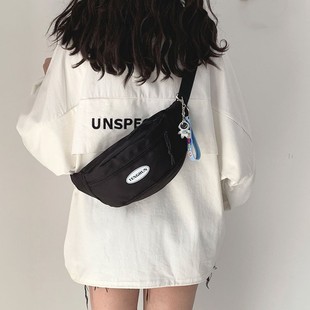 Chest Bag Women's Ins Trendy Small Bag 2025 New Crossbody Bag Casual Canvas Boys Backpack Sports Fitness Waist Bag