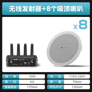 Wireless Bluetooth Wall-Mounted Audio Shop Speaker Speaker Embedded Ceiling Hanging Wall Commercial