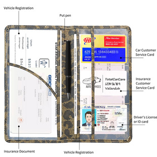 2023 new manufacturer in stock card holder can be formulated car card holder PU material available for men and women cross-border supply