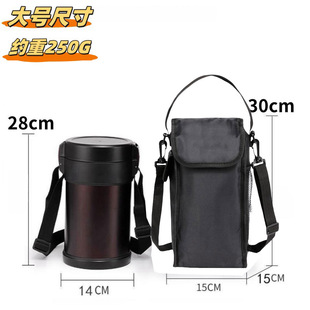 Lunch Bag lunch bag insulation bucket bag student round lunch box bag lunch box lunch bucket insulation bag with rice handbag