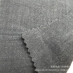In stock supply woven linen rayon blended fabric 220g 12 PCs washed linen linen rayon slub cloth