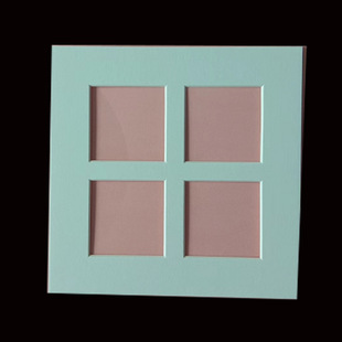 New Special-shaped Bronzing Frame Cardboard Multi-Palace Frame Lining Cardboard Overlay Hollow Frame Mounted Card