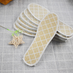 Bamboo charcoal apocynum insoles women and men breathable sweat absorbent pads small fresh sports insoles manufacturers wholesale