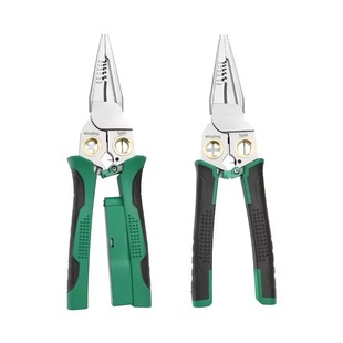 8-in -1 multi-function sharp-nose wire stripper electrician special tool cable cutter wire pliers multi-purpose electrician pliers tool