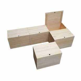 Wholesale wooden box storage box storage box stool multi-functional solid wood box bed tatami box storage box