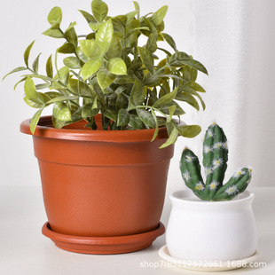 Plastic Flower Pot Tray Chassis Round Flower Pot Tray Base Thickened and Deepened Water Pot Pad Small Medium Large