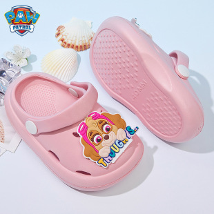 [70% discount] Wang Wang team children's slippers summer baby home cute children's cartoon hole shoes soft light