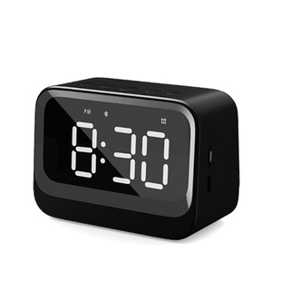 Bluetooth speaker mini clock alarm clock plug-in Bluetooth speaker