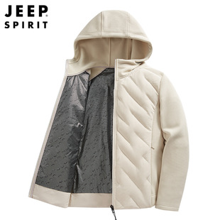 JEEP/Jeep осень-зима пуховик пара утка пуховик теплая куртка пуховик на открытом воздухе мужская куртка 0721