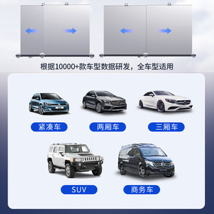 Car sunshade, car sunscreen, heat insulation sunshade, automatic retractable front windshield, car rolling shade