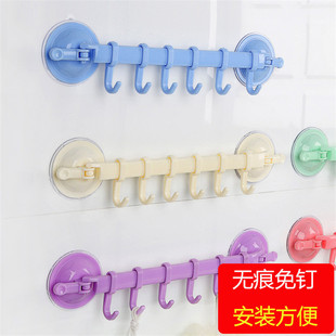 Factory direct suction cup towel rack bathroom seamless wall hook kitchen wall hook