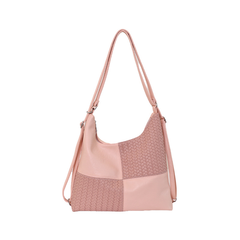 2026 New Fashionable Woven Texture Women's Bag - Simple, Large Capacity Commuter Tote Bag, Versatile Shoulder/Crossbody Bag