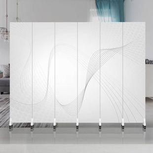 Screen Partition Barrier Curtain Living Room Office Foldable Mobile Bedroom Shade Home Simple Modern New Chinese Style