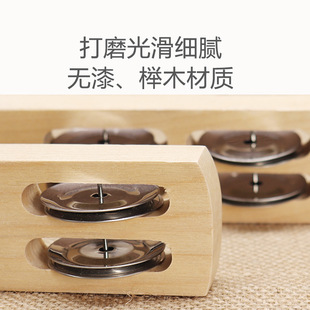 Percussion Orff Early Education Kindergarten Rattling Board Hairpin 4 Bells Board Izumi 2 Bells Board Izumi Handbell Music Teaching Aware