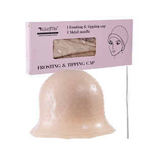 Factory wholesale hair dye tools silicone highlights cap hair dye cap oil hat colorful multi-color with crochet in stock