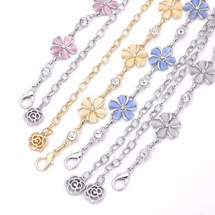 Pearl Waist Chain Women's Fashion All-match Belt Decorative Dress Sweet Plum Blossom Metal Chain Korean Style Fashion Dress Belt