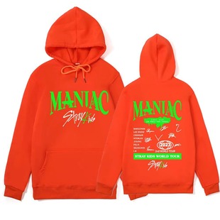 2025 Foreign Trade New South Korea Men's Group straykids Printed European Size Youth Leisure Sports Trendy Top
