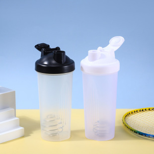 Panda Shake Cup Portable Plastic Large Capacity Water Cup Fitness Sports Protein Muscle Powder Mixing Ball with Scale Cup
