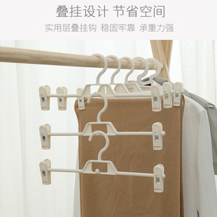 Seamless Pants Rack Pant Clip Household Hanging Clothes Non-slip Retractable Underwear jk Skirt Clip Multifunctional Pants Storage Artifact