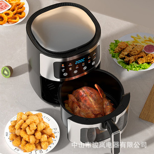 Cross-Border Air Fryer Household New Smart Large-Capacity Visual Flip-Free Oil-Free Multi-Functional Air Fryer