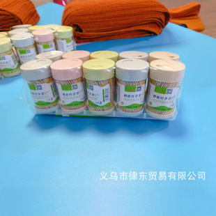 Bottled Disposable Double-headed Pointy Bamboo Toothpick Wholesale Household Convenient Toothpick Box Personalized Creative Restaurant Toothpick Bottle