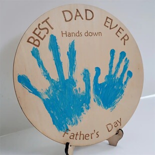 Cross-border New Products 2025 Father's Day Decorations Wooden Crafts father's day Creative Gifts