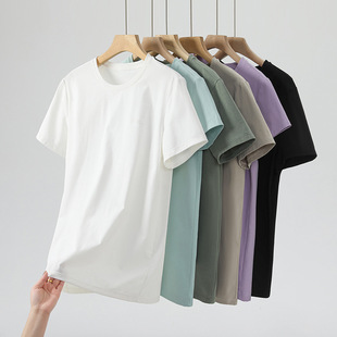 in stock! Solona Cool Sunscreen Short-sleeved T-shirt Men's and Women's Same Base Clothes Summer 7A Antibacterial Quick-drying Top