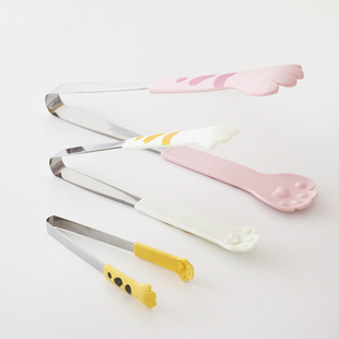 Food silicone small clip heat-resistant baby food supplement Cat Claw food clip kitchen food clip