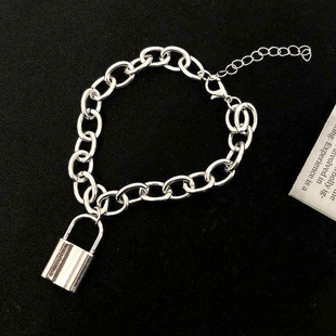 Japanese and Korean Style ins Vintage Children's Funny Earth Cool Hollow Bear Stainless Steel Cross Girl's Didi Bouncing Bracelet Girlfriend Bracelet