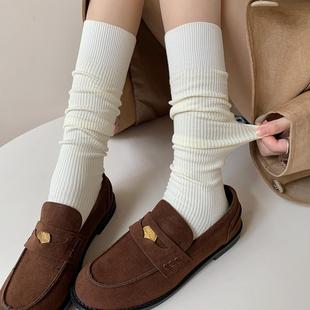 24-year-old new miu-style street socks women's slim vertical calf socks Japanese JK academic style pile socks