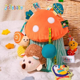 Jollybaby для младенцев накачка игрушки Лара Le рука тонкая тележка подвеска погремушки 1-6 месяцев ребенок